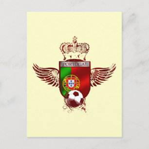 Cartão Postal Brasão de Futebol Fás Português
