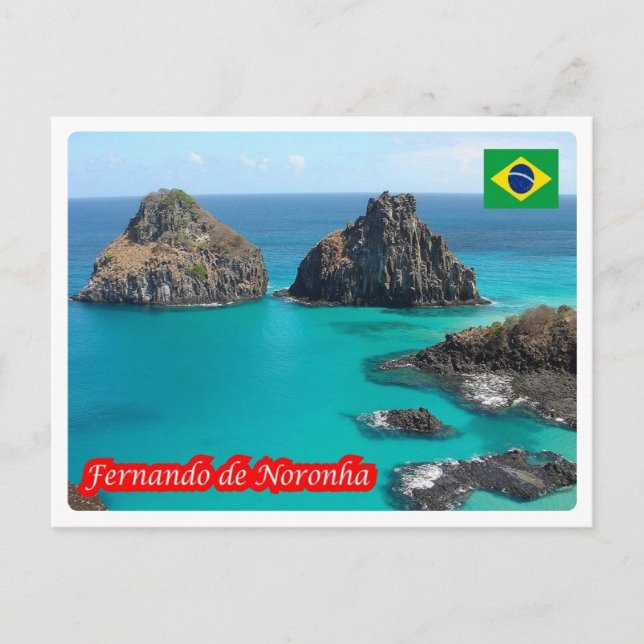 Cartão Postal Brasil - Arquipélago Fernando de Noronha - (Frente)