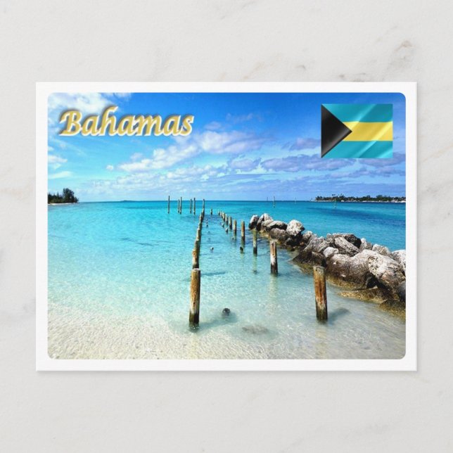 Cartão Postal Brasil - Bahamas - Praia de Tubarão - (Frente)