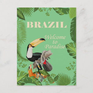 Cartão Postal Brasil, bem-vindo ao Paraíso,