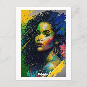 Cartão Postal Brasil Cartão-postal - Coleção Mundial das Mulhere