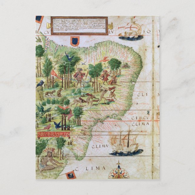 Cartão Postal Brasil do 'Atlas Miller' (Frente)