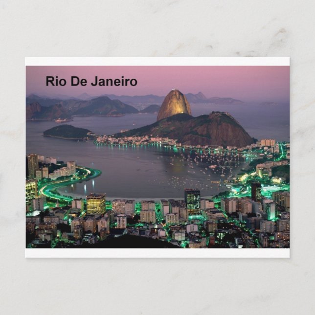 Cartão Postal Brasil Montanha Pão de Açúcar do Rio de Janeiro (R (Frente)