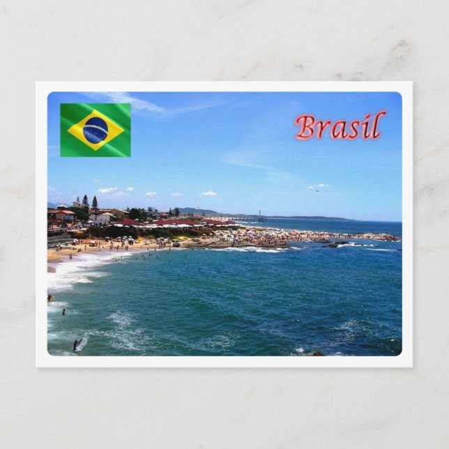 Cartão Postal Brasil - Praia do Rio Das - (Frente)