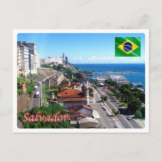 Cartão Postal Brasil - Salvador - Bahia - (Frente)