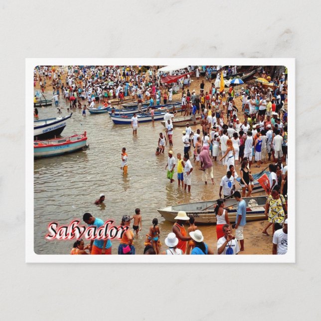 Cartão Postal Brasil - Salvador - Banquete de Lemanjà - (Frente)