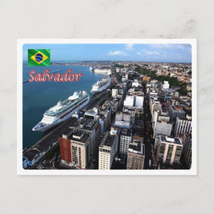 Cartão Postal Brasil - Salvador - Porto -