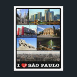 Cartão Postal Brasil - São Paulo - Eu Amo<br><div class="desc">Aqui você encontrará o souvenir das suas férias. Essa categoria contém lembranças de muitos locais: América - Brasil - São Paulo - I Love. Amplie amigos e parentes com as lembranças únicas de sua viagem de excelente! Tente!</div>