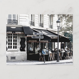 CARTÃO POSTAL BRASSERIE STREET SHOP COFFEE SHOP POSTCROSSING