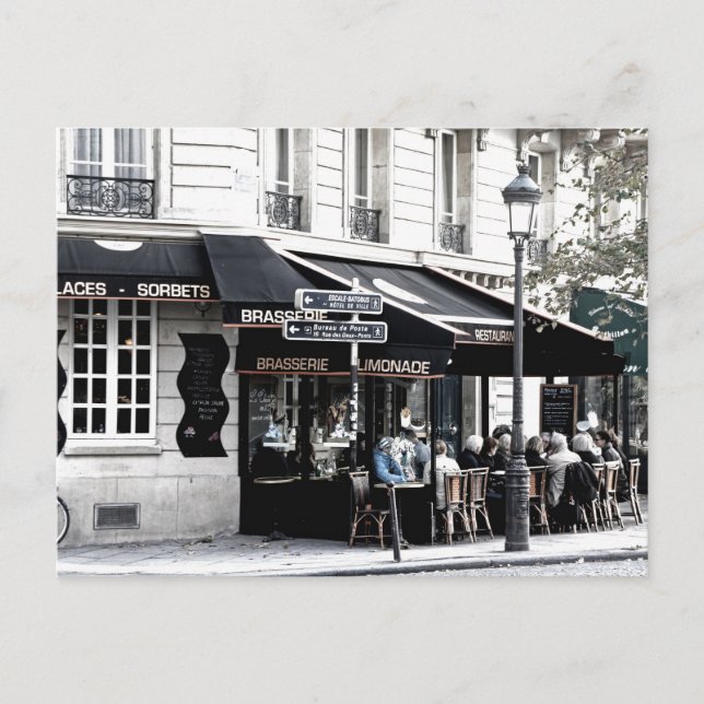 CARTÃO POSTAL BRASSERIE STREET SHOP COFFEE SHOP POSTCROSSING (Frente)