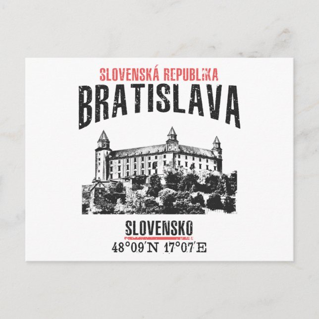 Cartão Postal Bratislava (Frente)