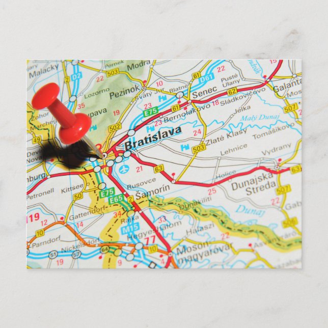 Cartão Postal Bratislava, Eslováquia (Frente)