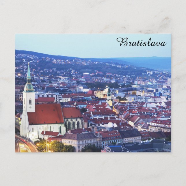 Cartão Postal Bratislava Eslováquia Cidade Viagem Foto (Frente)