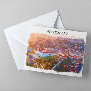 Cartão Postal Bratislava Histórica Eslováquia - Horizonte em Aqu