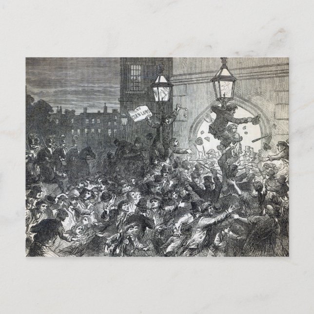 Cartão Postal Bread Riot à entrada da Casa (Frente)