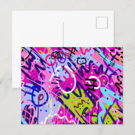 Cartão Postal Break Out Star: Abstrato Art