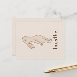 Cartão Postal Breathe Bunny Postcard