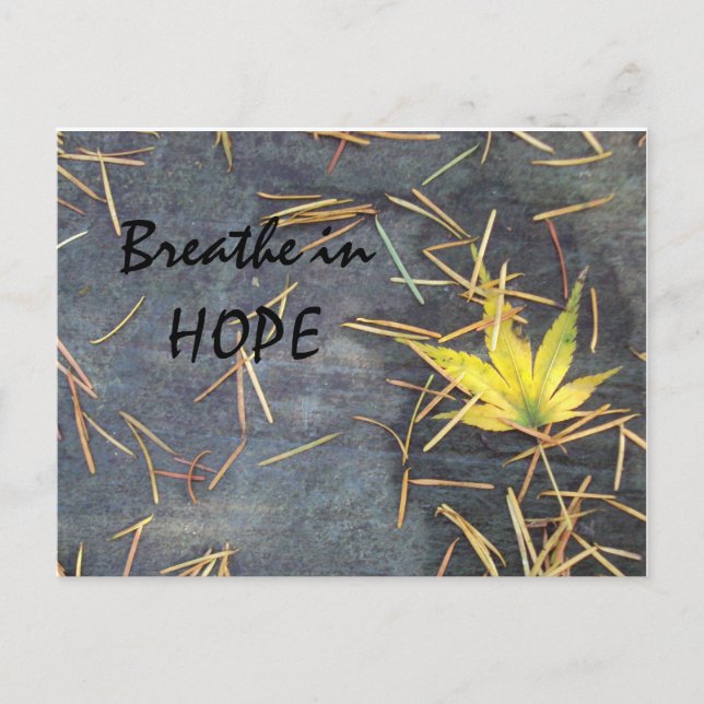 Cartão Postal Breathe Hope Postcard (Frente)