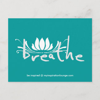 Cartão Postal Breathe Postcard