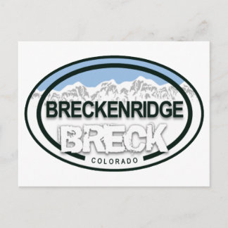 Cartão Postal BRECK - Montanhas Rochosas do Colorado de Breckenr