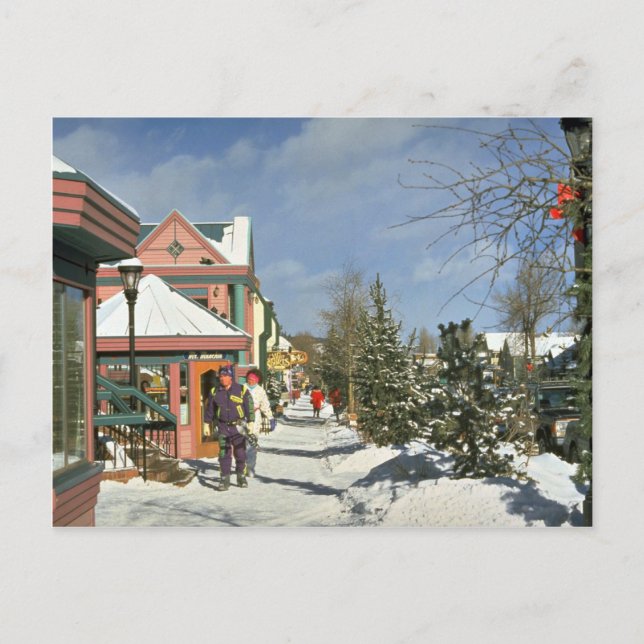 Cartão Postal Breckenridge, Colorado, EUA, inverno (Frente)