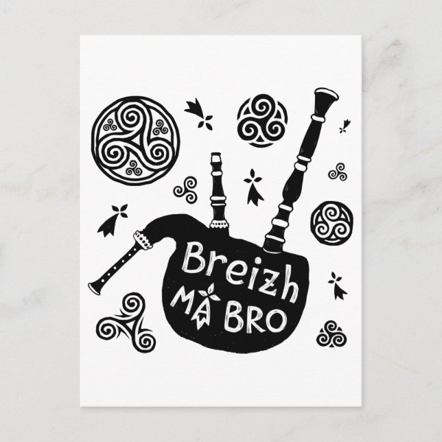 Cartão Postal Breizh ma Bro (Frente)