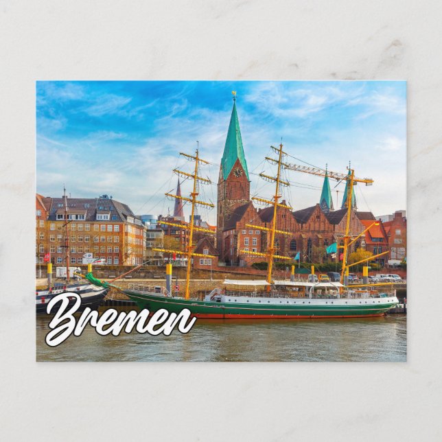 Cartão Postal Bremen, Alemanha (Frente)