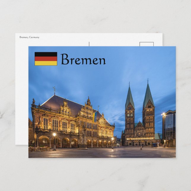 Cartão Postal Bremen Alemanha (Frente/Verso)
