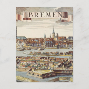 Cartão Postal Bremen, Alemanha, 1719