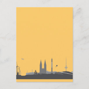 Cartão Postal Bremen Skyline Postkarte