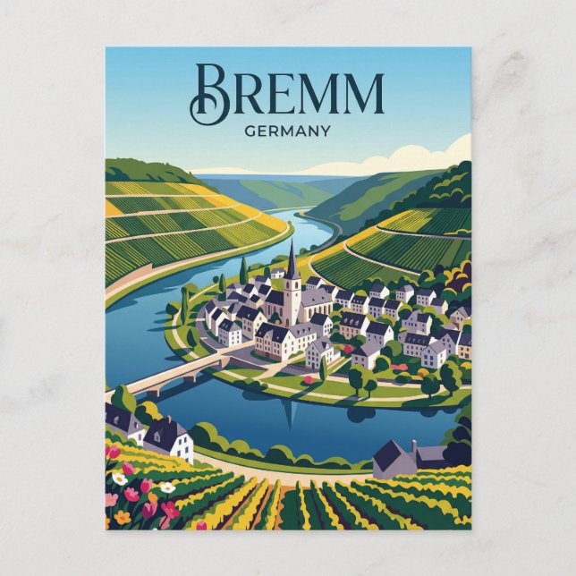 Cartão Postal Bremm Alemanha (Frente)