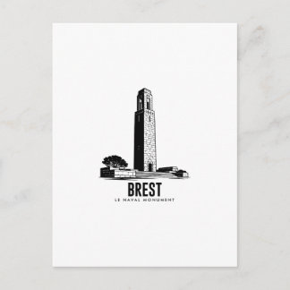 Cartão Postal Brest  Monument Naval  Affiche Vintage Bretagne  D