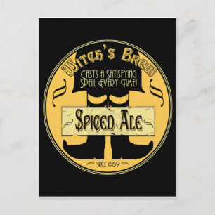 Cartão Postal Brew da bruxa