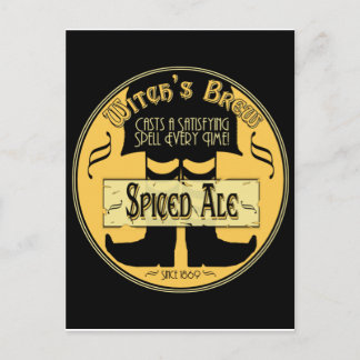 Cartão Postal Brew da bruxa