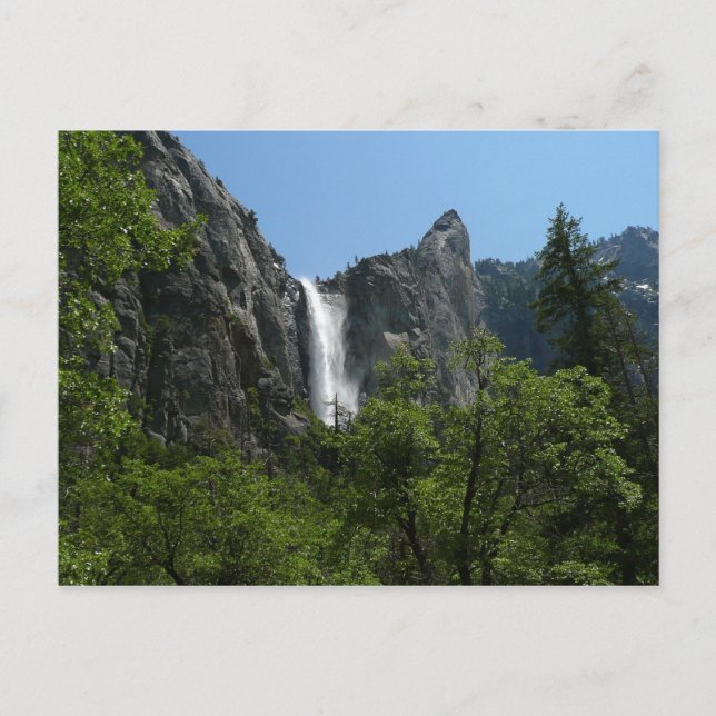 Cartão Postal Bridalveil Falls no Parque Nacional de Yosemite (Frente)