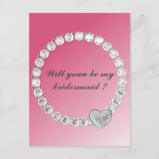 Cartão Postal Bridesmaid