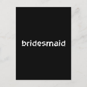 Cartão Postal Bridesmaid
