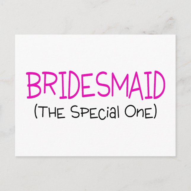 Cartão Postal Bridesmaid, A Especial (Frente)