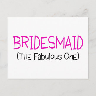 Cartão Postal Bridesmaid A Fabulosa