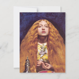 Cartão Postal Bridesmaid, c.1851, por John Everett Millais
