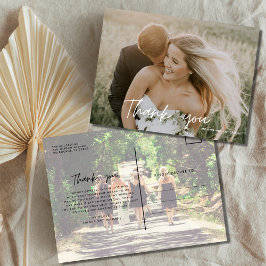 Cartão Postal Bridesmaids Wedding Photo Thank You