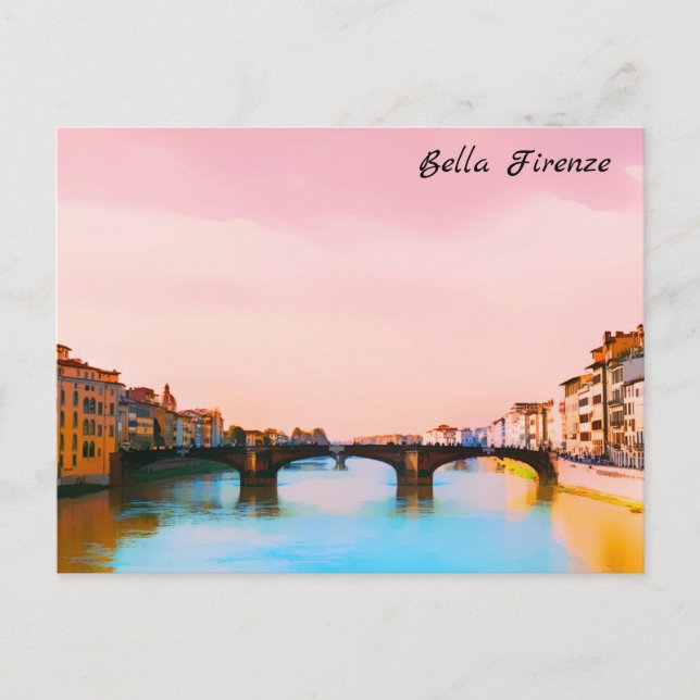 Cartão Postal ** Bridge Firenze Florence Itália AP12 (Frente)