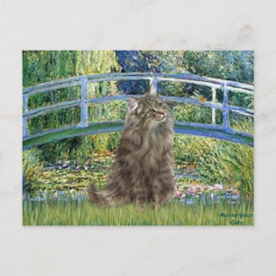 Cartão Postal Bridge - Norueguês Forest cat
