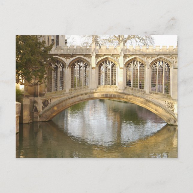Cartão Postal Bridge of Sighs, Cambridge, Inglaterra (Frente)