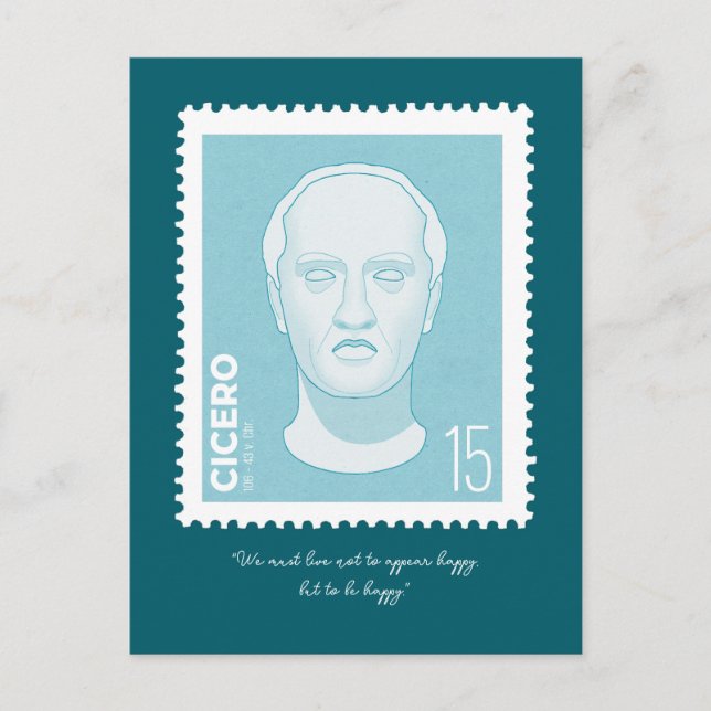 Cartão Postal Briefmarke Cicero -   (Frente)