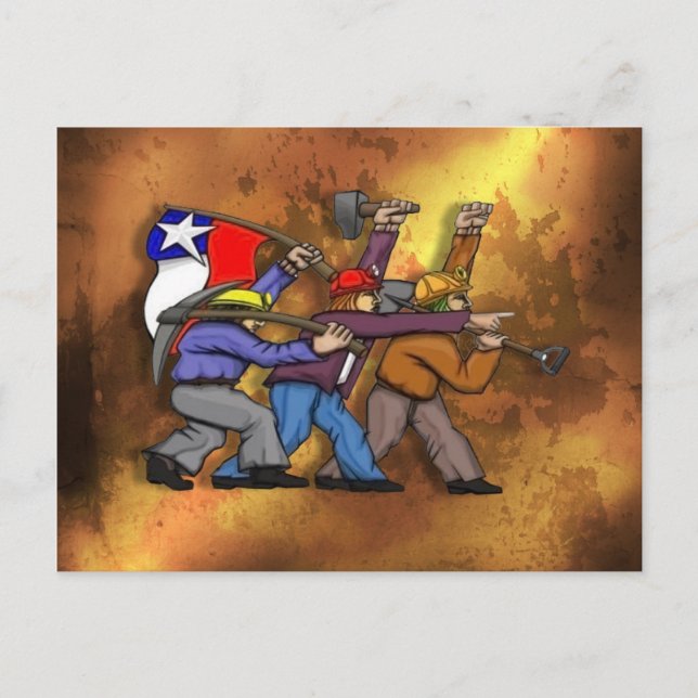 Cartão Postal Brigada Muralista Ramona Parra - Chile (Frente)