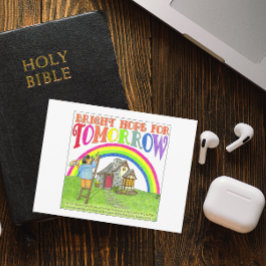 Cartão Postal Bright Hope for Tomorrow Inspirational Postcard
