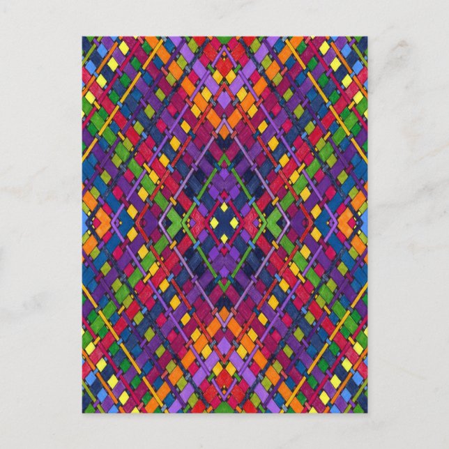 Cartão Postal Bright Weave (Frente)