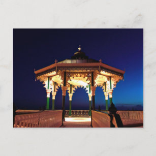 Cartão Postal Brighton Bandstand at Night com luzes brilhantes