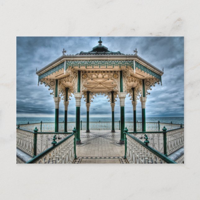 Cartão Postal Brighton Bandstand, Inglaterra (Frente)